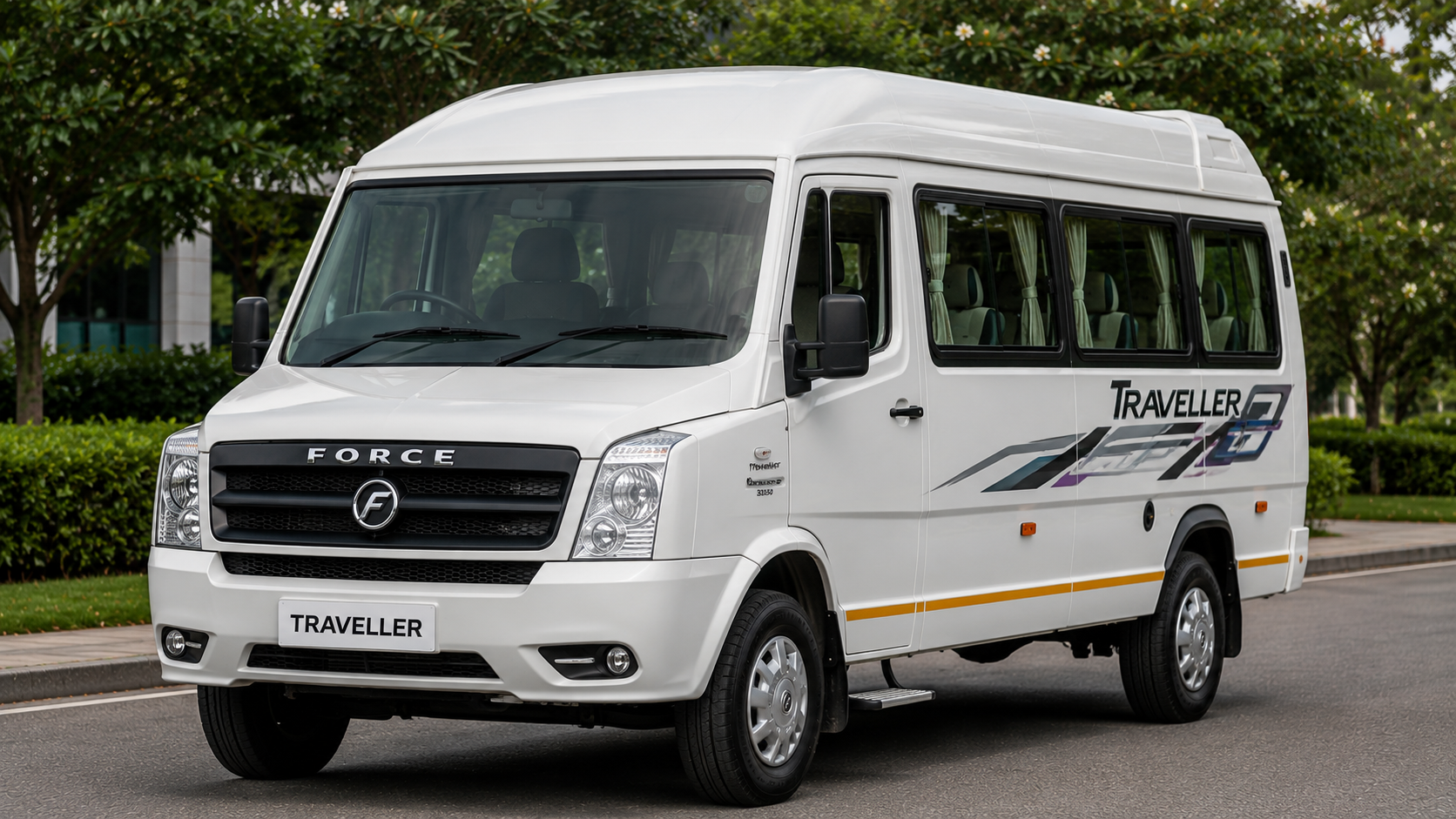 Tempo Traveller (Force Traveller) – Group taxi in Gujarat