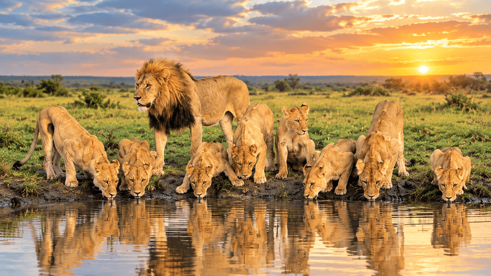 Asiatic Lion safari at Gir National Park, Gujarat
